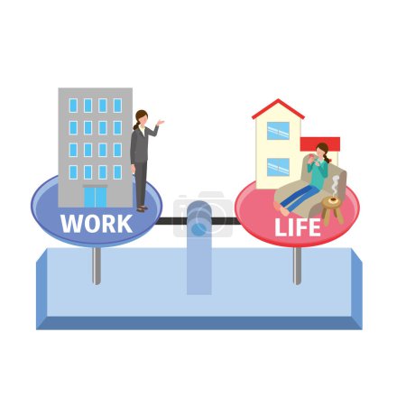 A well-balanced balance between work and personal life
