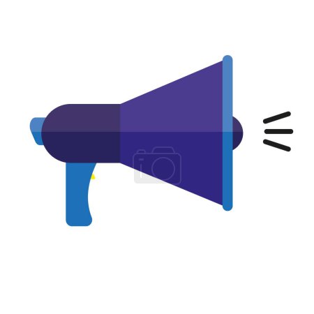 Illustration for Vector illustration of a megaphone, suggesting effective communication. Perfect for conveying the power of communication. - Royalty Free Image