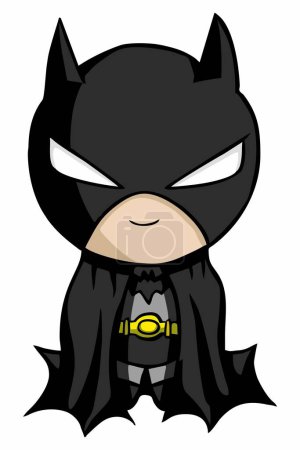 vector illustration of a cartoon batman