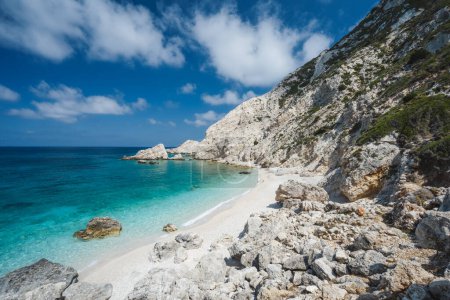 Photo for Petani Beach in Kefalonia, Ionian Islands, Greece. - Royalty Free Image