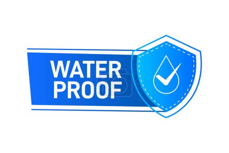 Illustration for Waterproof flat Vector and flat icon design. - Royalty Free Image