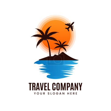 Travel logo for travel company vector template