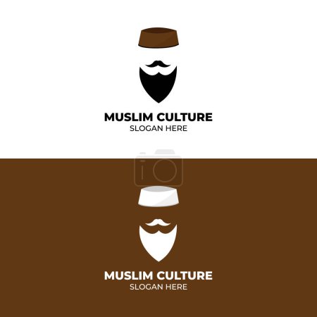 Téléchargez les illustrations : Modèle vectoriel de conception de logo de culture musulmane - en licence libre de droit