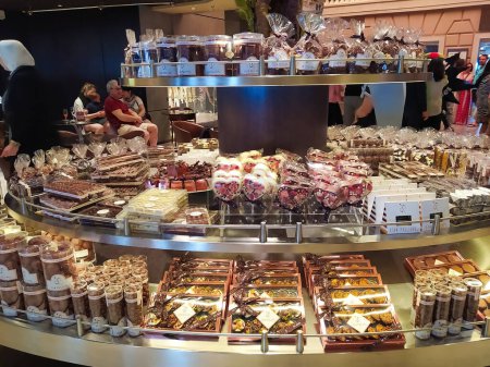 Photo for Barcelona, Spain - May 25, 2023: View of the Chocolate and Coffee bar on MSC Grandiosa cruise ship. - Royalty Free Image