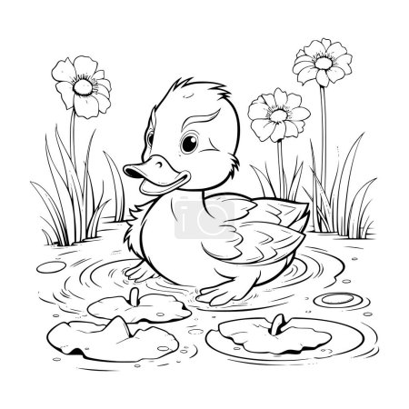 Baby Duck Coloring Pages Drawing For Kids