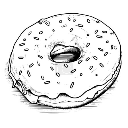 Doughnut Malvorlagen Zeichnung für Kinder