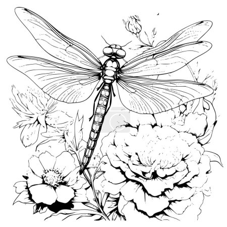 Dragonfly Coloring Page for Kids