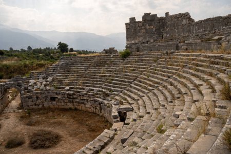Photo for Ancient roman theatre of persus in ephesus, turkey - Royalty Free Image