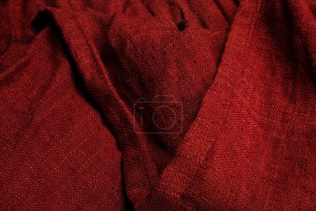 Photo for Close up of red silk  texture background - Royalty Free Image