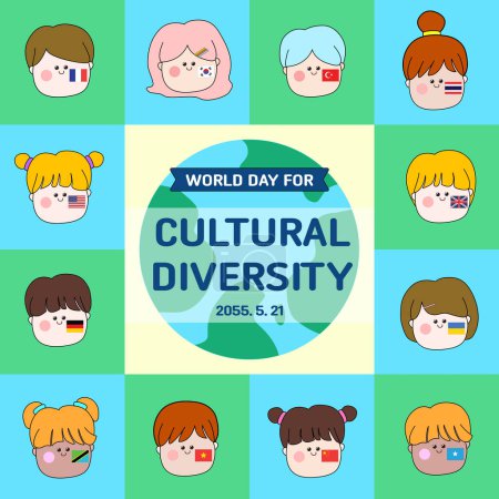 Poster Design - Journée mondiale de la diversité culturelle pour le dialogue et le développement