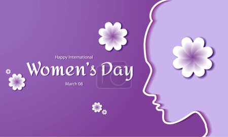 Ilustración de Feliz día internacional de las mujeres - Imagen libre de derechos