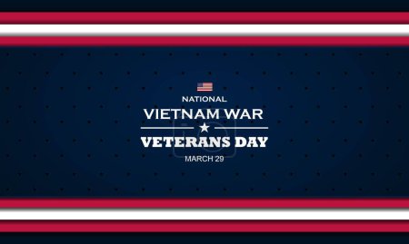 Illustration for Vietnam War Veterans Day background design - Royalty Free Image