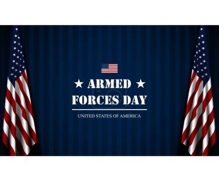 Téléchargez les photos : Illustration vectorielle de fond de la Journée des forces armées - en image libre de droit