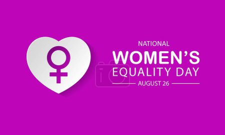 Téléchargez les photos : Journée nationale de l'égalité des femmes 26 août Contexte Illustration vectorielle - en image libre de droit