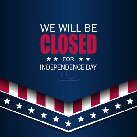 Foto de Día de la Independencia EE.UU. 4 de julio diseño de fondo con vamos a ser texto cerrado - Imagen libre de derechos