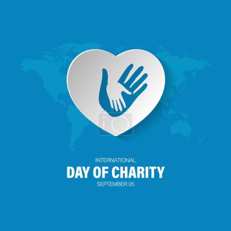 Téléchargez les photos : Journée internationale de la charité 05 septembre Illustration vectorielle - en image libre de droit