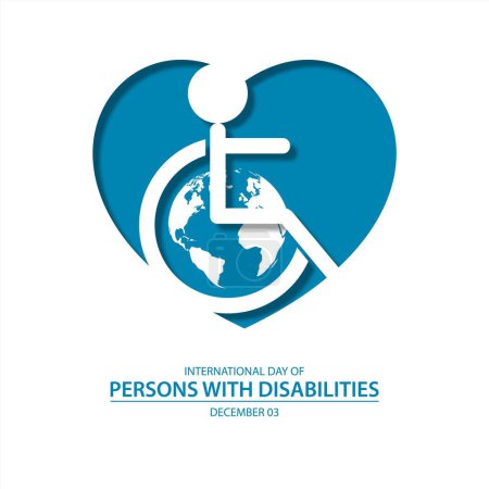 Illustration for International Day Of Persons With Disabilities December 03 Background Vector Illustration - Royalty Free Image