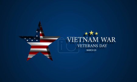 Illustration for Vietnam War Veterans Day background vector illustration - Royalty Free Image