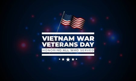 Téléchargez les photos : Vietnam War Veterans Day illustration vectorielle de fond - en image libre de droit