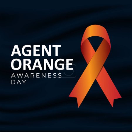 Journée nationale de sensibilisation à l'agent Orange Illustration vectorielle 