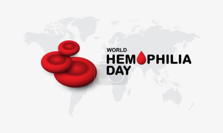 Journée mondiale de l'hémophilie fond Illustration vectorielle