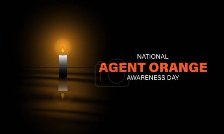 National Agent Orange Awareness Day Hintergrund Vektor Illustration 