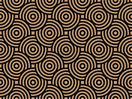 Ilustración de Vector de fondo abstracto de patrón transparente de color negro y beige - Imagen libre de derechos