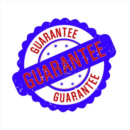 Illustration for Guarantee Stamp Colorful Grungy Seal Isolated Vector - Royalty Free Image