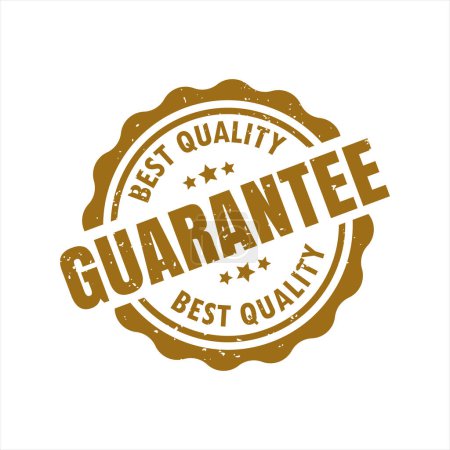 Illustration for Best Quality Guarantee Seal Grunge Stamp Isolated Vector - Royalty Free Image