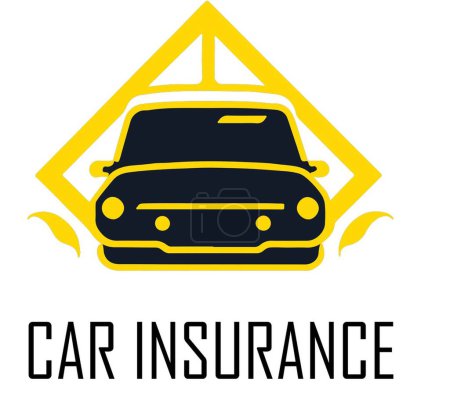 Ilustración de Esta plantilla de logotipo de seguro de coche cuenta con un diseño audaz y moderno que transmite una sensación de fiabilidad y protección. - Imagen libre de derechos