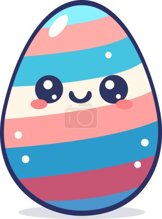 Easter Egg Illustration Template Vector