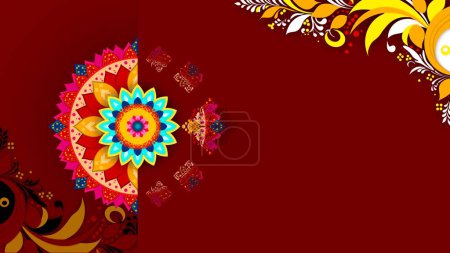 Stammesornament, alten indischen vedischen Hintergrund Design, Luxus-Mandala-Hintergrund mit Farben Arabesken-Muster arabisch islamischen Osten style.decorative Mandala für Druck, Poster, Helle Farben