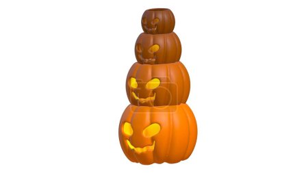 Halloween pumpkin head jack lantern, funny halloween pumpkins, Happy Halloween holiday. Orange pumpkin with smile for your design for the holiday Halloween