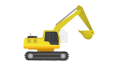 Excavator, Backhoe digging, Construction machinery, tractor construction machinery orange color, heavy machinery