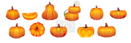 Photo for Halloween holiday, festive pumpkin for the holiday - Royalty Free Image