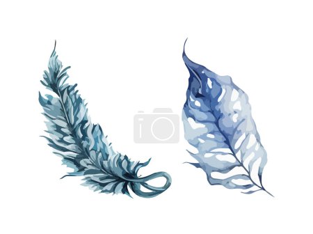 Illustration for Leaves clipart, isolated vector illustration. - Royalty Free Image