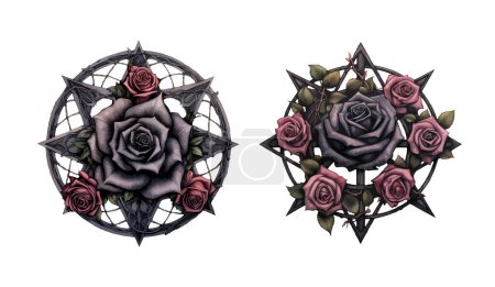 Illustration for Tones pentacle clipart, isolated vector illustration. - Royalty Free Image