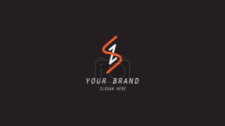 S und Z kombiniertes Buchstaben-Logo, Firmendesign-Logo, einfaches und cooles modernes Logo