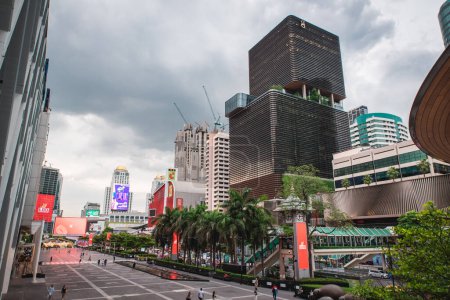 Photo for Bangkok, Thailand. July 6, 2022. Central world Square near Gaysorn Tower - Royalty Free Image