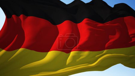 Photo for Germany flag waving in the wind - Royalty Free Image