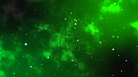 Photo for Green Space Particles with Dynamic Noise Texture - Royalty Free Image