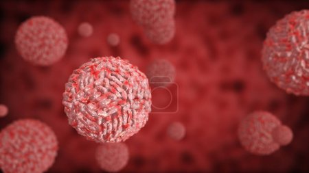 Photo for 3D Illustration of the Dengue Virus - Royalty Free Image