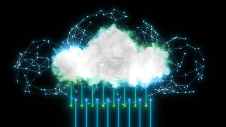 Photo for High Speed Data Transfer and Plexus Network in Cloud Computing Technology - Royalty Free Image