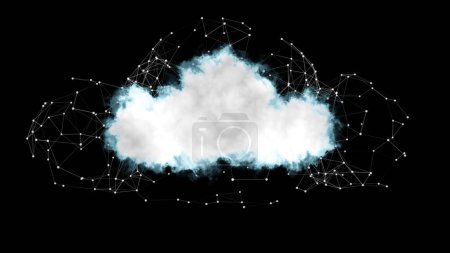 Photo for Cloud Computing Technology Concept with Plexus Network - Royalty Free Image