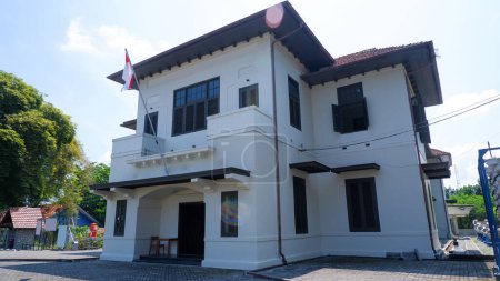 Kulturerbe-Gebäude, Zinnmuseum Touristenattraktion in Muntok City, West Bangka, Indonesien