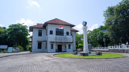 Antiguo edificio histórico, Museo del estaño en la ciudad de Muntok, Bangka Occidental, Indonesia