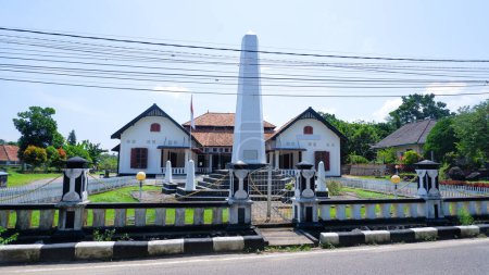 Denkmal für das Gästehaus der Helden in der Stadt Muntok, Indonesien