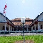 Historic Building, The Guest House Of The Hero's Guesthouse With A Green Garden, In The City Of Muntok, West Bangka, Indonesia