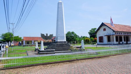 Historische Touristenattraktion des Pesanggerahan-Hauses in Muntok City, West Bangka, Indonesien