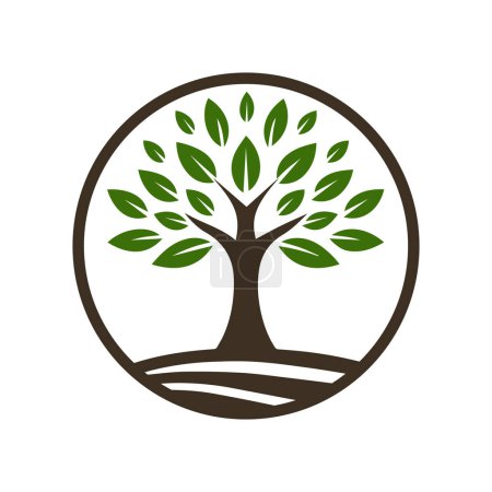 Tree Logo Design Vector Illustration